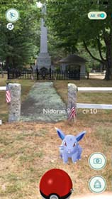 Pokemon in Wadsworth Cemetery